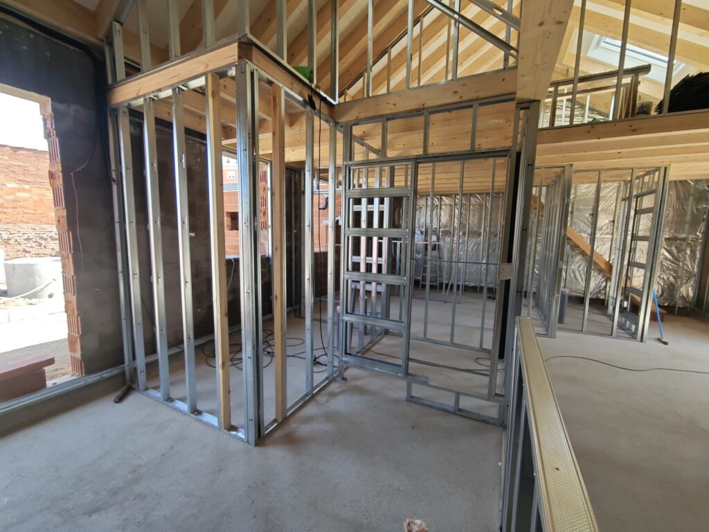 estructura de pladur en reforma de vivienda en León